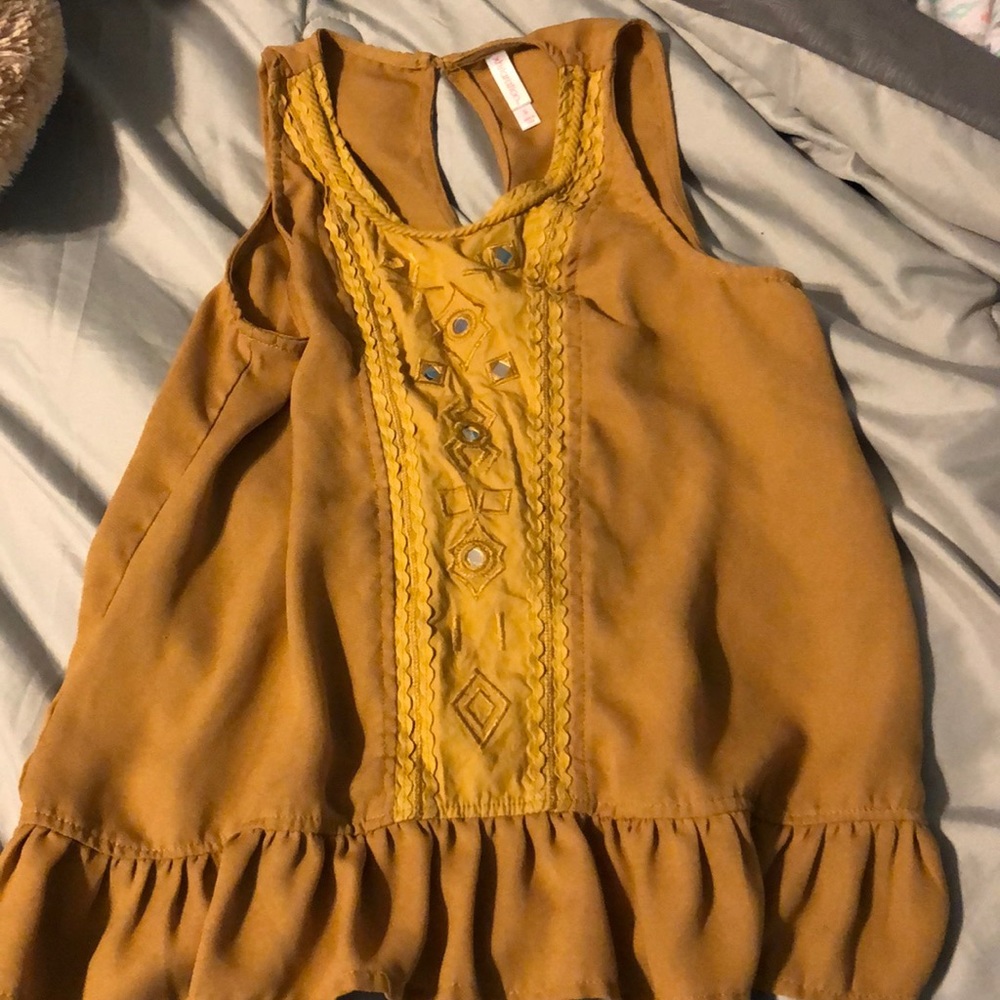 Golden color tank top